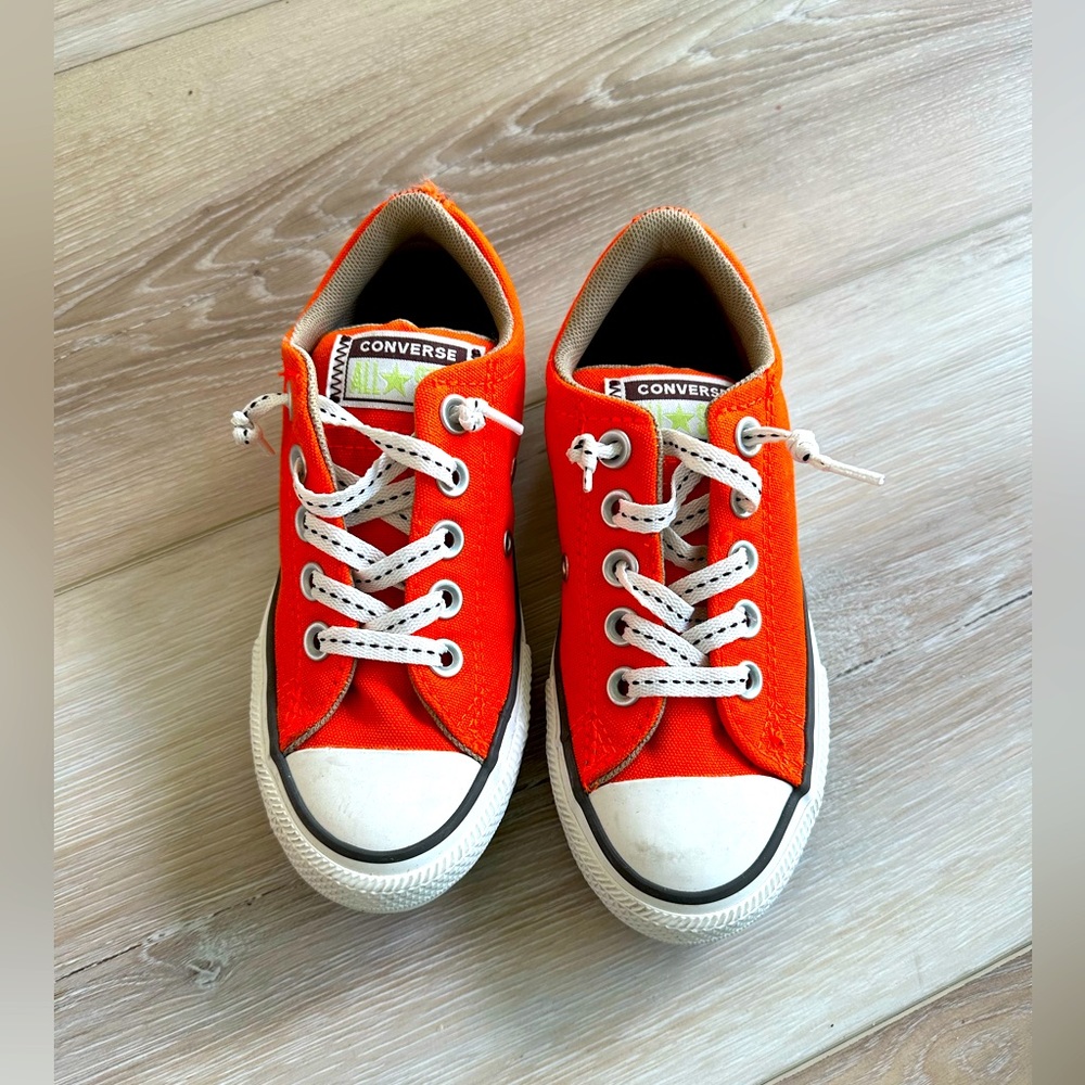 Converse chucks vibrant orange. Kids size12, near new condition